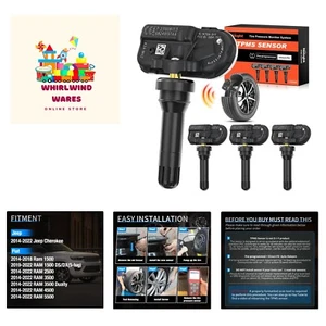 High Accuracy Tire Pressure Monitoring Sensors for RAM & Jeep Models 2014-2022 - Picture 1 of 11