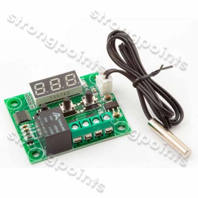 12V -50-110°C Digital Thermostat Temperature Control Switch Sensor Module W1209 - Image 1 of 3