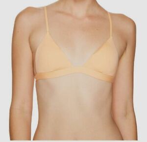 $391 Onia Women's Orange Solid Adjustable Danni Bikini Top Swimwear Size Medium
