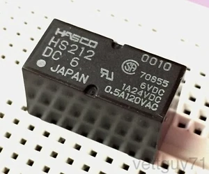 2 piezas Relé Polarizado Sensible HASCO HS212 6VDC DPDT, 0,5A 125 VAC, 2A 30 VDC, 6 VV - Imagen 1 de 5