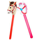 2pcs Cheering Hobby Horse Inflatable Horse for Party Cheer Home Decor