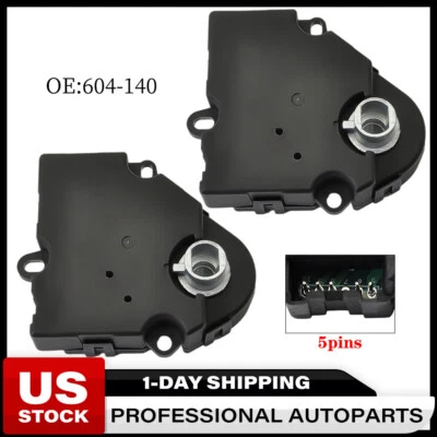 2x HVAC Heater Air Blend Door Actuator 604-140 for GMC Acadia Chevry Buick 3.6L - Image 1 of 4