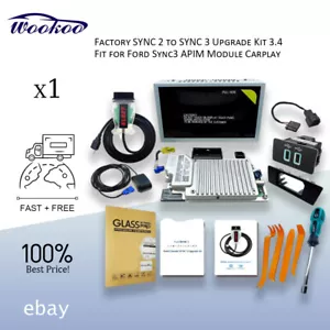 OEM Sync 2 To 3 Upgrade Kit 3.4 For Ford Sync3 Apim Module with Wireless Carplay - Picture 1 of 13