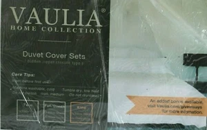 Vaulia Home Collection Microfiber Duvet Cover Set, Color Gray  - Picture 1 of 10