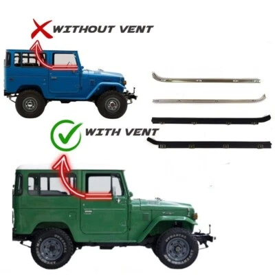 Para TOYOTA LAND CRUISER FJ40 BJ40 HJ45 PUERTA DELANTERA VIDRIO RESISTENTE AL CLIMA 1973-1984 Foto 1 de 4