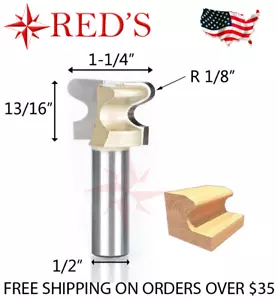 Tideway Carbide Pro LC15032008 1-1/4" doppia curva dito 1/2" gambo router bit - Foto 1 di 1