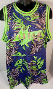 Nike Air Jordan Poolside All Over Print Floral Wing Basketball Jersey CJ4314-554