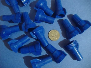 40 PC GARDNER BENDER LARGE BLUE WINGGARD WIRE CONNECTORS MADE IN USA 10-089 NUTS - Picture 1 of 2