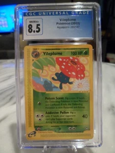 Vileplume CGC 8,5 casi nuevo/como nuevo+ Pokémon 2003 Aquapolis 43/147 - Imagen 1 de 2