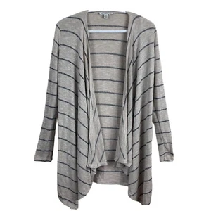 American Eagle Cardigan Open Front  Lightweight Womens XS Sweater Beige & Gray - Picture 1 of 11
