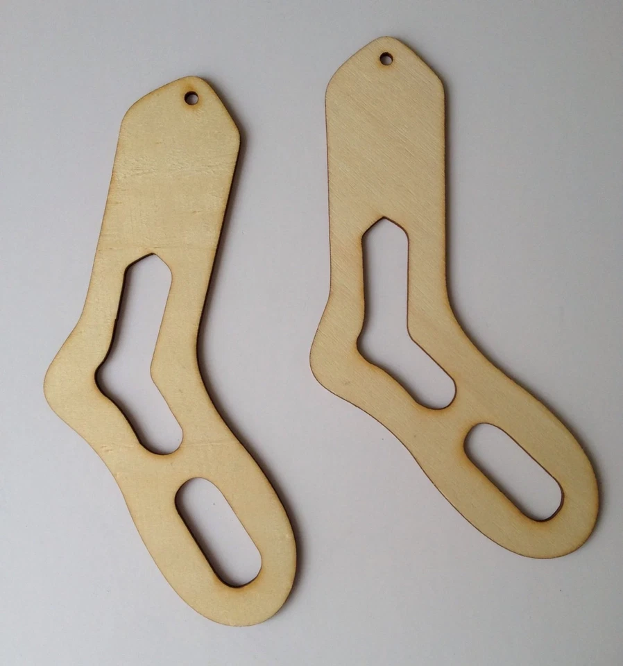 2 piezas Bloqueadores de calcetines grandes para adultos Bloqueador de calcetines de madera Tejer Crochet Medias Foto 1 de 1