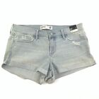 ABERCROMBIE & FITCH Low Rise  Denim Cuffed Jean Shorts Women's Size 10 New #8213