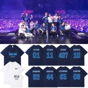 Kpop Super Junior T-SHIRT SUPER SHOW SPIN-OFF:Halftime Tshirt Unisex Cotton TEE - Picture 1 of 15