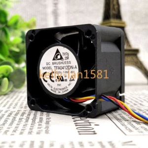 1pc Delta TFA0412DN-A 4028 4CM 12V 1.05A Double Ball 4-wire Cooling Fan - Picture 1 of 2