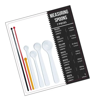 Dosing spoon | milligram measuring spoons set of 7 | exact dosing from 6 mg t... - Image 1 of 4