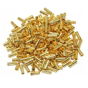 20 paia connettori batteria a crimpare spina a banana placcati oro spine connettori - Foto 1 di 3