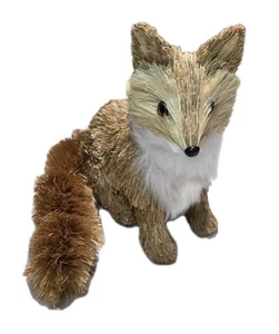 Herbst Sisal Stroh Fuchs Figur Neu mit Etikett rustikal Bauernhaus Herbst Wohndeko - Bild 1 von 8