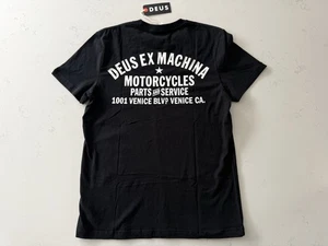 NUEVO CON ETIQUETAS Camiseta Deus Ex Machina Camiseta Negra Gráfica Dirección Venecia - Para hombres Talla Mediana - Imagen 1 de 13