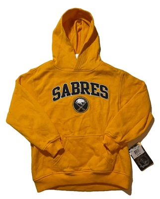Sudadera con Capucha Juvenil Buffalo Sabres NHL - Talla Grande - Sudadera Pullover Amarilla Foto 1 de 3