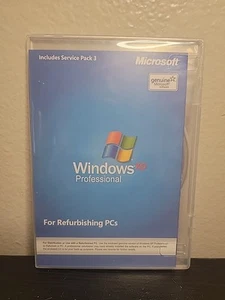 Windows XP Professional with SP3 - For Refurbished PCs - No Product Key - Picture 1 of 3