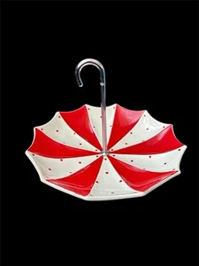 Vintage (1950s) Midwinter Stylecraft Red Polka Dot Umbrella Bowl - Picture 1 of 4