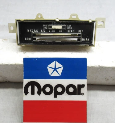 72 Charger GTX Road Runner 1971 satélite aire acondicionado calefacción control carcasa carrocería con cara Foto 1 de 4