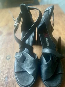 Damen Schuhe Sandalette AS98 Gr. 39 schwarz NEU - Bild 1 von 8