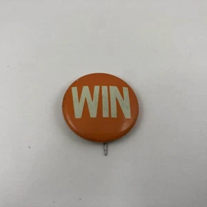 Botón Campaña Política Ganar Años 60 Vintage, Pinback - Imagen 1 de 2