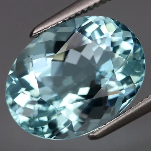 ¡Color encantador de 4,60 quilates! Topacio azul suizo piedras preciosas sueltas Brasil ¡completamente brillantes! - Imagen 1 de 4