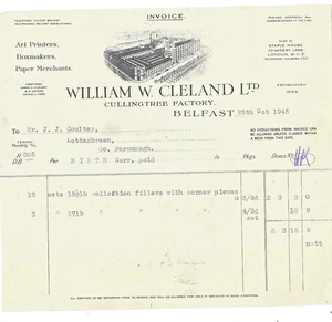 OLD BELFAST RECEIPTS {5} VERY GOOD RECEIPTS. 1945-1946. - Picture 1 of 3
