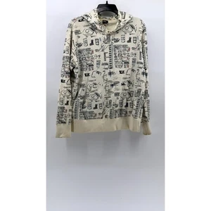 Sudadera con capucha estampada SPRZ NY X UNIQLO para hombre blanco roto Michael Basquiat talla S - Imagen 1 de 12