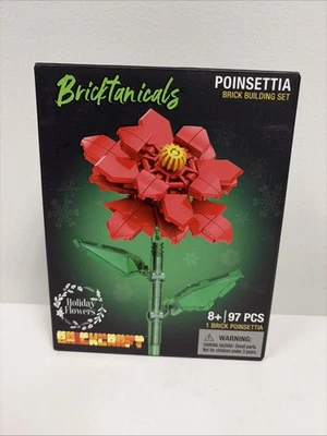 Brickcraft Bricktanical Poinsettia 97 Pcs. Brick Building Set Holiday Christmas  - Image 1 of 2