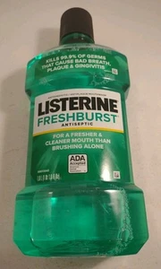 Listerine Freshburst Antiseptic Mouthwash - 1.0 L (1 Qt 1.8 Fl Oz) SEALED - Picture 1 of 2