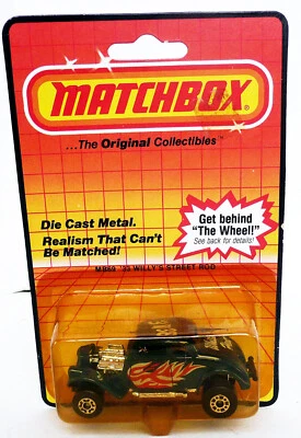 VINTAGE 1983 MATCHBOX CAR MB69 WILLY'S STREET ROD WITH FLAMES DIE CAST - Image 1 of 4