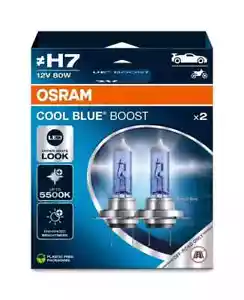 OSRAM Cool Blue Boost H7 Car Headlight Bulbs (Twin) - New Version - 80W 5500K - Picture 1 of 2