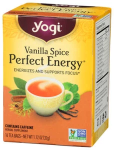 Yogi  Perfect Energy Herbal Tea Vanilla Spice  16 Ct - Picture 1 of 5