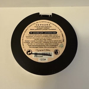 New SEPHORA Matte Perfection Powder Foundation 04 Porcelain Pink Full Size - Picture 1 of 4