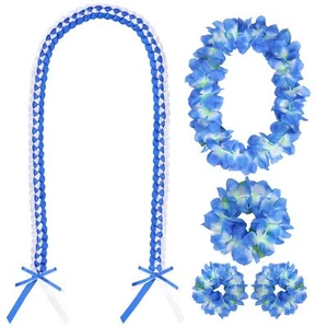 Graduation Ribbon Lei Graduation Leis Braided Ribbon Lei and Hawaiian Leis fo... - Picture 1 of 6