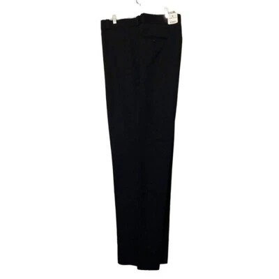 Flying Cross Fechheimer Uniform Pants 50 Reg Black Flat Front Unhemmed NEW - Image 1 of 4