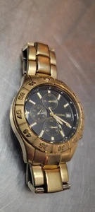 Fossil - Speedway - Chronograph - Men's Watch Gold Tone Blue Ch2395 - Picture 1 of 6