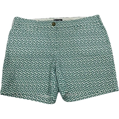 Pantalones Cortos Lands End de Tiro Medio para Mujer 16 W Verde Algodón Spandex Cremallera Geométrica Usados en Excelente Condición Foto 1 de 4