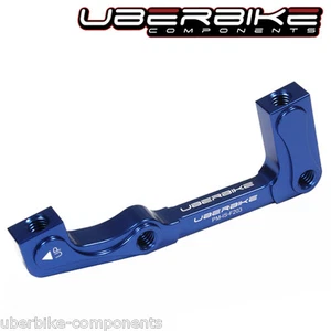 UBERBIKE VORNEPFOSTEN AUF IS 203 MM SCHEIBENBREMSHALTERUNG ADAPTER - BLAU - Bild 1 von 1