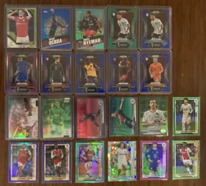 Lote paralelo numerado serie 22 cartas Copa Mundial de la FIFA Topps cromo Panini Prizm RC - Imagen 1 de 2