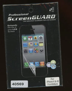iPhone 4 & 4S Screen Guard Professional for LCD Front & Back in U.S. B6-A5 - Picture 1 of 2