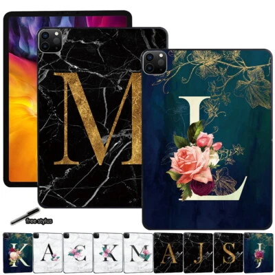Initials Shell Tablet Cover Case For Apple iPad 23456789/Mini 12345+Pen UK Stock - Image 1 of 4