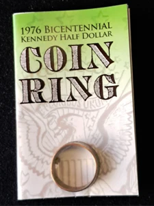 Coin Ring 1976 Bicentennial Kennedy Halbdollar - Größe 23 mm -Diamond Jim Tyler - Bild 1 von 4