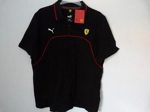 1x Puma Ferrari Race Kurzarm-Poloshirt - Black - L Neu  620945 01 /EAN-409988372 - Bild 1 von 7