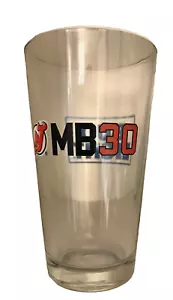 Martin Brodeur NJ Devils Jersey Retirement Night MB30 Pint Glass NEVER SOLD VIP - Picture 1 of 14
