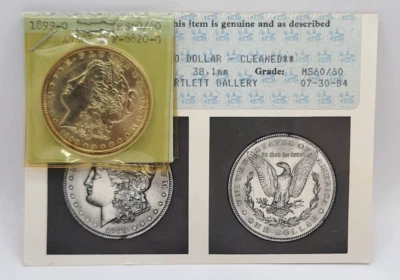 1899 O Moran Dollar - ANACS MS60/60 Type 6 Photo Grading Certificate - Image 1 of 4