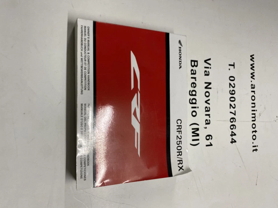 Manual For Use, Maintenance And Setup For HONDA CRF 250R/RX Original Foto 1 de 1